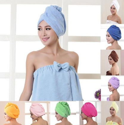 Women's Hair Dryer Cap, Absorbent Dry Hair Towel